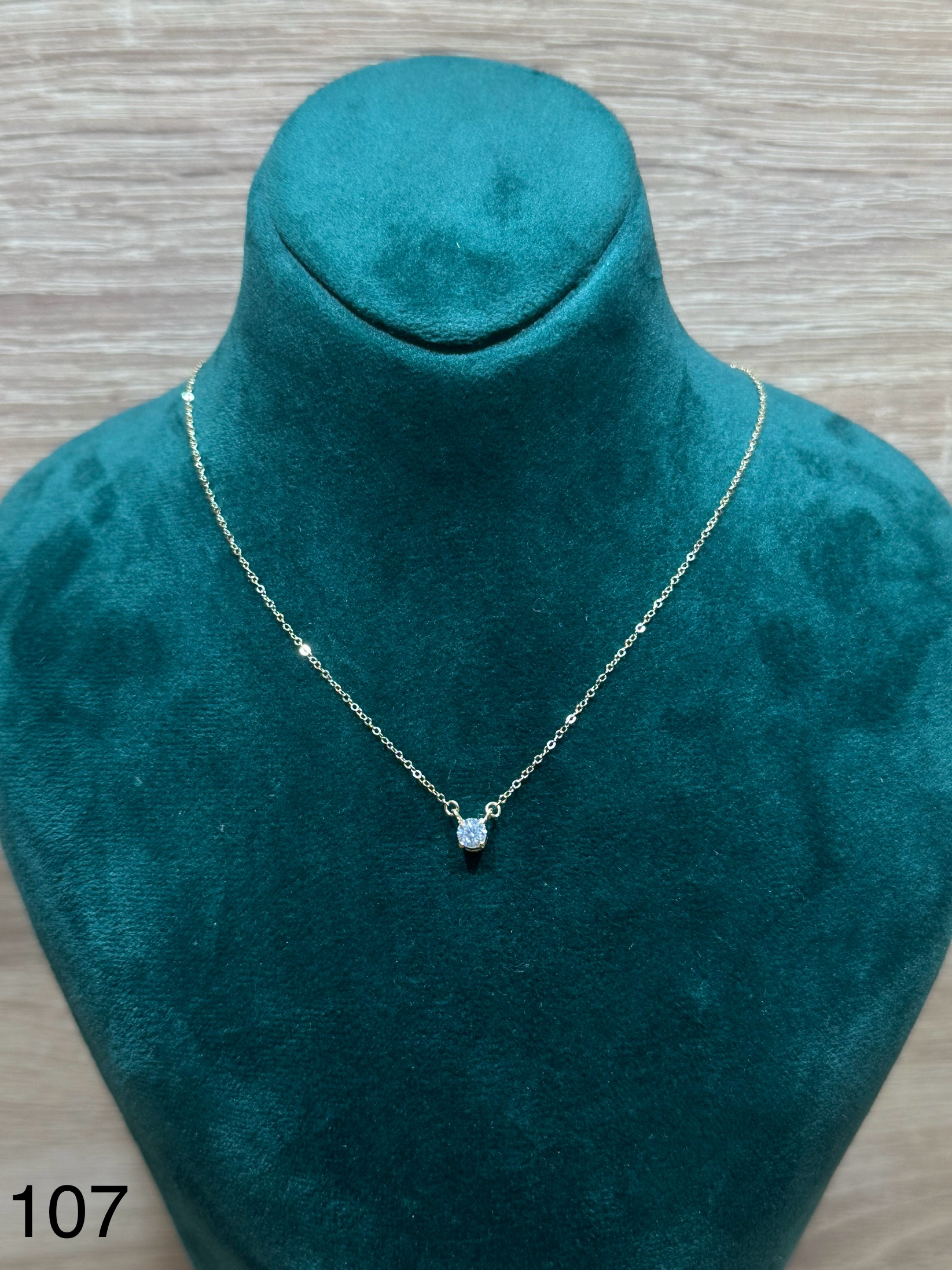 Collier Élégance Solitaire